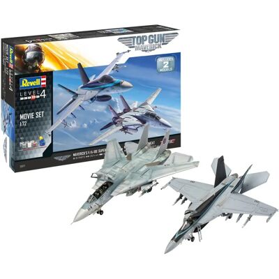 Revell Top Gun 2 Sada Modelů Maverick - Letadla & Měřítko 1:72 Revell Top Gun 2 Sada Modelů Maverick - Letadla & Měřítko 1:72