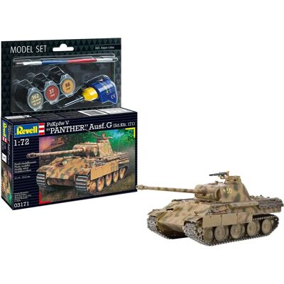 Zestaw modelarski Revell Panther Ausf. G - Czołg, 1:72, 124 Elementy Zestaw modelarski Revell Panther Ausf. G - Czołg, 1:72, 124 Elementy