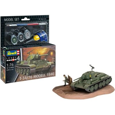 Kit Modèle Revell T-34/76 - Modèle Militaire - Publicité Kit Modèle Revell T-34/76 - Modèle Militaire - Publicité