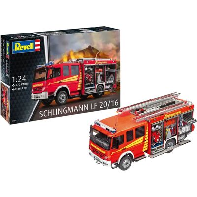 Kit modellistico Revell Schlingmann LF 20/16 - Camion dei pompieri - 1:24 Kit modellistico Revell Schlingmann LF 20/16 - Camion dei pompieri - 1:24