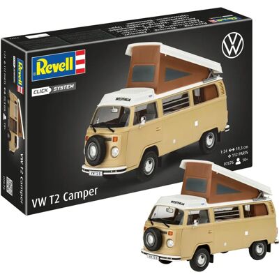 Revell Volkswagen T2 Camper Modellkit - Easy-Click, 1:24 Revell Volkswagen T2 Camper Modellkit - Easy-Click, 1:24