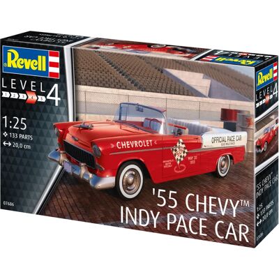 Revell Model 1955 Chevy Indy Pace Car 1:25 Revell Model 1955 Chevy Indy Pace Car 1:25