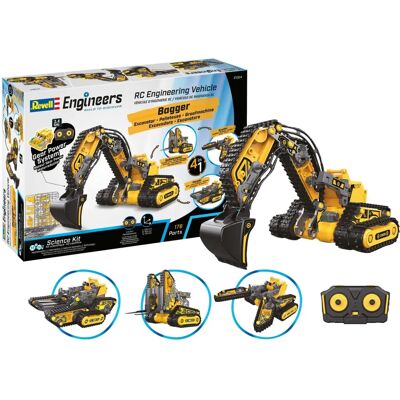 Revell Marca 4-en-1 Vehículo de Ingeniería - Vehículo de Construcción RC - RV-21304 Revell Marca 4-en-1 Vehículo de Ingeniería - Vehículo de Construcción RC - RV-21304