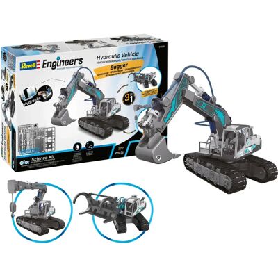 Revell excavadora hidráulica 3 en 1 - Vehículo de construcción RC - RV-21305 Revell excavadora hidráulica 3 en 1 - Vehículo de construcción RC - RV-21305