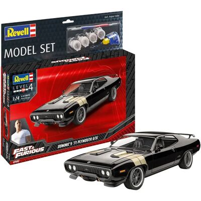 Revell The Fast & Furious 1971 Plymouth GTX Modellbausatz - 1:24/1:25 Revell The Fast & Furious 1971 Plymouth GTX Modellbausatz - 1:24/1:25