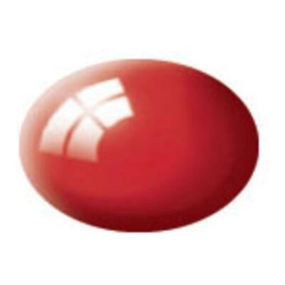 Revell Vernice Acrilica Acqua Rosso Fuoco Lucido - 18ml - Colore per Modellismo Revell Vernice Acrilica Acqua Rosso Fuoco Lucido - 18ml - Colore per Modellismo