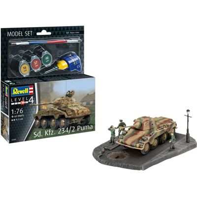 Revell Revell Zestaw Modeli Sd.Kfz. 234/2 Puma - Zestaw militarny Revell Revell Zestaw Modeli Sd.Kfz. 234/2 Puma - Zestaw militarny
