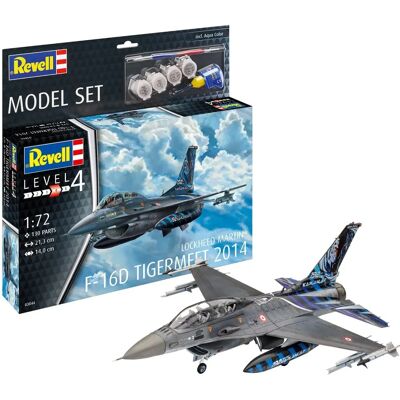 Zestaw modelu Revell F-16D FIGHTING FALCON - Wysoki poziom szczegółowości - 1/12 & 1/72 Zestaw modelu Revell F-16D FIGHTING FALCON - Wysoki poziom szczegółowości - 1/12 & 1/72