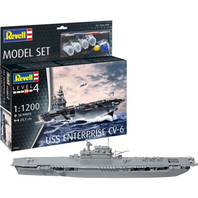 Revell Ensemble Modèle USS Enterprise 1:1200 - Porte-avions - Publicité Revell Ensemble Modèle USS Enterprise 1:1200 - Porte-avions - Publicité