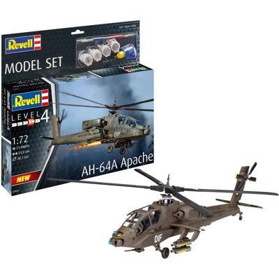 Zestaw Modelu Revell AH-64A Apache - Skala 1:72 - 79 Elementy Zestaw Modelu Revell AH-64A Apache - Skala 1:72 - 79 Elementy
