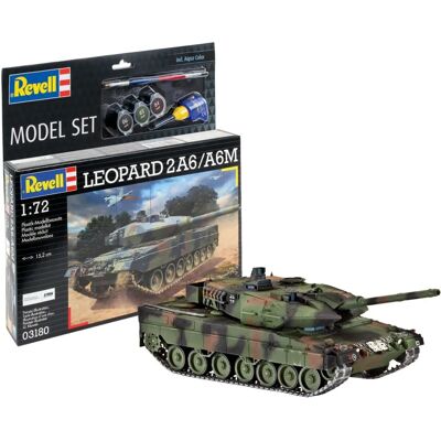 Revell Leopard 2A6/A6M Modellkészlet - Katonai Tank 1:72 Revell Leopard 2A6/A6M Modellkészlet - Katonai Tank 1:72