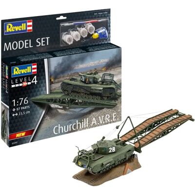 Revell Churchill A.V.R.E. Modelová Sada - Vojenské Vozidlo 1:76 Revell Churchill A.V.R.E. Modelová Sada - Vojenské Vozidlo 1:76