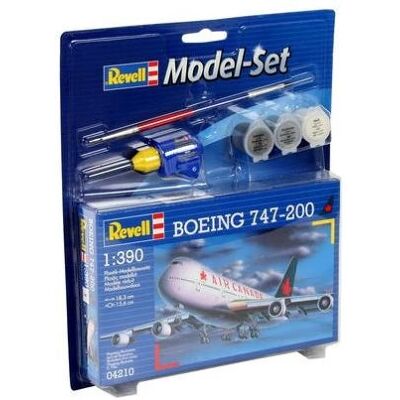 Revell Boeing 747-200 Modelbouwset - Schaal 1:390 - Plastic vliegtuig Revell Boeing 747-200 Modelbouwset - Schaal 1:390 - Plastic vliegtuig
