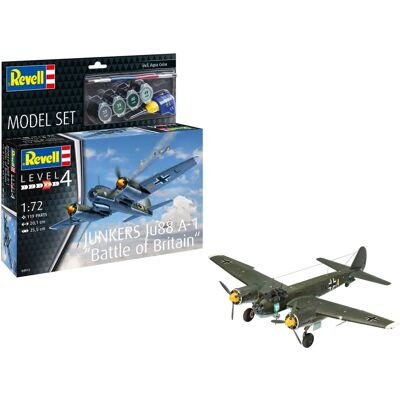 Revell Modellbausatz Junkers Ju88 A-1 - Luftwaffe Modell Revell Modellbausatz Junkers Ju88 A-1 - Luftwaffe Modell
