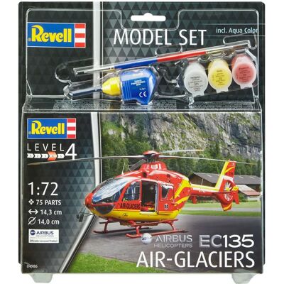 Revell EC135 AIR-GLACIERS Zestaw Modeli - Helikopter 1:72 Revell EC135 AIR-GLACIERS Zestaw Modeli - Helikopter 1:72