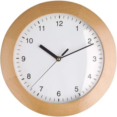 Horloge murale en hêtre TFA - Radio pilotée, 31cm Horloge murale en hêtre TFA - Radio pilotée, 31cm