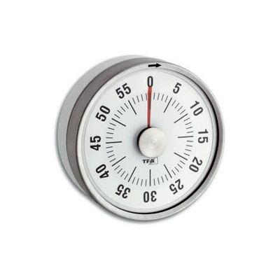 Réveil blanc TFA Dostmann - Minuteur mécanique de cuisine Réveil blanc TFA Dostmann - Minuteur mécanique de cuisine