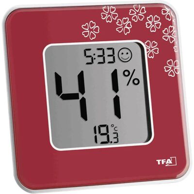 TFA Dostmann Digitales Indoor-Thermo-Hygrometer - Rot TFA Dostmann Digitales Indoor-Thermo-Hygrometer - Rot