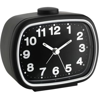 TFA Dostmann 60.1017.01 Alarm Hodiny - Analóg, Fialové ručičky, Snížení, Podsvícení, Černobílé TFA Dostmann 60.1017.01 Alarm Hodiny - Analóg, Fialové ručičky, Snížení, Podsvícení, Černobílé