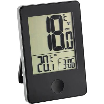 Dostmann Draadloze Thermometer met Klok - Binnen & Buiten Dostmann Draadloze Thermometer met Klok - Binnen & Buiten