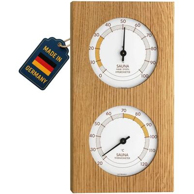TFA Dostmann 40.1052.01 Sauna Thermometer Hygrometer - Eichenrahmen TFA Dostmann 40.1052.01 Sauna Thermometer Hygrometer - Eichenrahmen