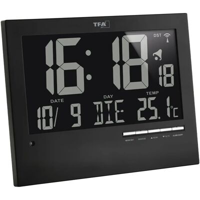 Station météo numérique TFA Dostmann Écran LCD noir Station météo numérique TFA Dostmann Écran LCD noir