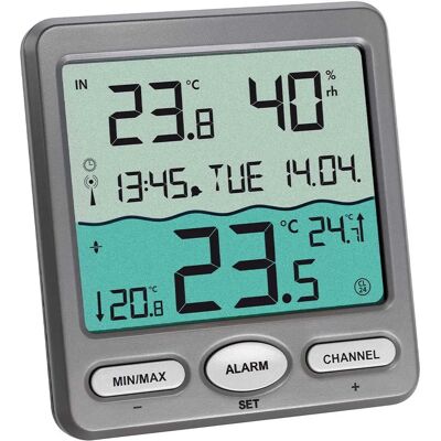 TFA Dostmann Venice Pool Thermometer - Water & Indoor Climate Monitoring TFA Dostmann Venice Pool Thermometer - Water & Indoor Climate Monitoring