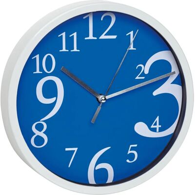 Horloge Murale Ronde Bleue TFA-Dostmann 60.3034.06 - Horloge Murale - Publicité Horloge Murale Ronde Bleue TFA-Dostmann 60.3034.06 - Horloge Murale - Publicité