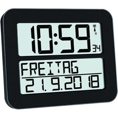 Tfa-Dostmann Modèle 60.4512.01 - Réveil radio-piloté - Noir Tfa-Dostmann Modèle 60.4512.01 - Réveil radio-piloté - Noir