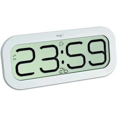 TFA Dostmann 60.4514 Horloge Murale Blanche - Horloge - Publicité TFA Dostmann 60.4514 Horloge Murale Blanche - Horloge - Publicité