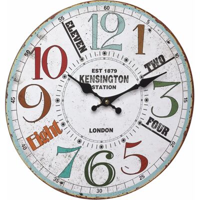 TFA-Dostmann 60.3045.11 Vintage Multi-Coloured Wall Clock - Clock TFA-Dostmann 60.3045.11 Vintage Multi-Coloured Wall Clock - Clock