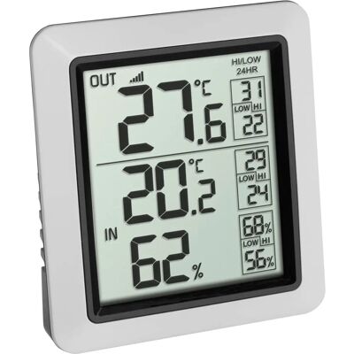 Termometr bezprzewodowy TFA Dostmann 30.3065.02 - Monitor klimatu wewnętrznego i zewnętrznego Termometr bezprzewodowy TFA Dostmann 30.3065.02 - Monitor klimatu wewnętrznego i zewnętrznego