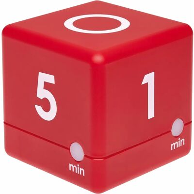 TFA Dostmann Red Cube Digital Timer - digital timer with 4 preset times TFA Dostmann Red Cube Digital Timer - digital timer with 4 preset times