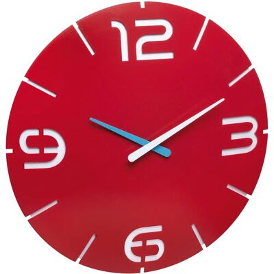 TFA Dostmann Red Modern Wall Clock - Wall Clock TFA Dostmann Red Modern Wall Clock - Wall Clock