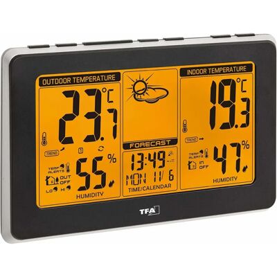 TFA-Dostmann Mondo Estación Meteorológica LCD Negra - Estación meteorológica TFA-Dostmann Mondo Estación Meteorológica LCD Negra - Estación meteorológica
