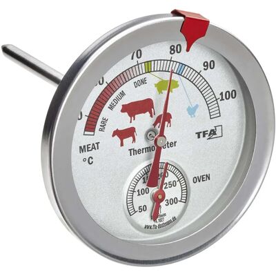 TFA Dostmann 14.1027 Lebensmittelthermometer - Analog, Edelstahl, Hitzebeständig TFA Dostmann 14.1027 Lebensmittelthermometer - Analog, Edelstahl, Hitzebeständig