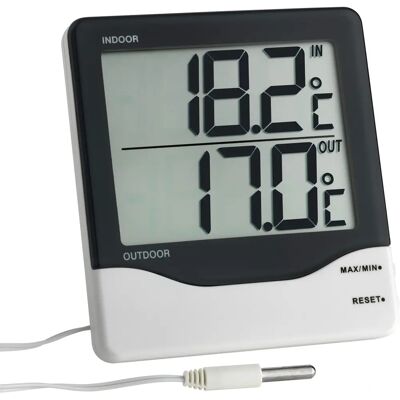 Dostmann Electronic Tfa Dostmann Schwarz-Weiß Kabelthermometer - Temperaturmesser Dostmann Electronic Tfa Dostmann Schwarz-Weiß Kabelthermometer - Temperaturmesser