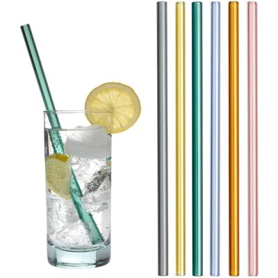 TFA Dostmann 14.2019.06 Color Glass Drinking Straws - Drinkware Accessories TFA Dostmann 14.2019.06 Color Glass Drinking Straws - Drinkware Accessories