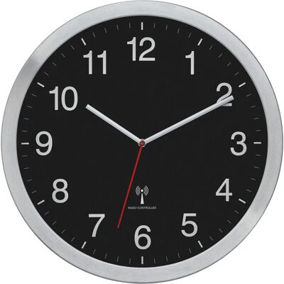 TFA Dostmann 60.3545.01 Wand/Schreibtisch-Uhr - Großes Analog Aluminium - Schwarz TFA Dostmann 60.3545.01 Wand/Schreibtisch-Uhr - Großes Analog Aluminium - Schwarz