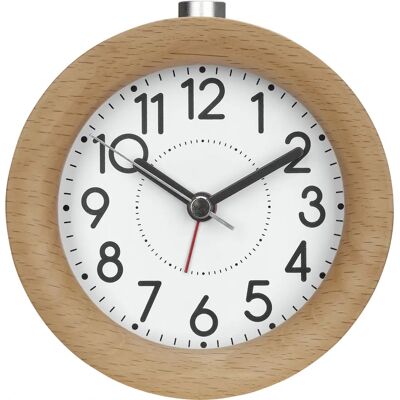 Dostmann Electronic Tfa Beech Alarm Clock Model 60.1039.05 Dostmann Electronic Tfa Beech Alarm Clock Model 60.1039.05