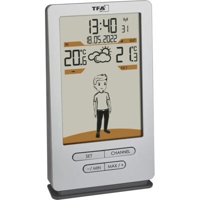 TFA-Dostmann Weather Jack - Digital vejrstation - Sølv TFA-Dostmann Weather Jack - Digital vejrstation - Sølv