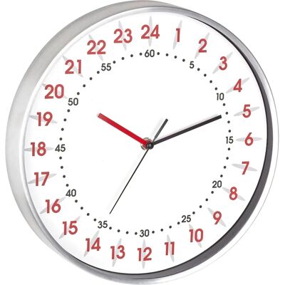 TFA Dostmann Aluminium 24-Stunden Wanduhr - Wanduhr TFA Dostmann Aluminium 24-Stunden Wanduhr - Wanduhr