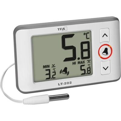 TFA Dostmann Weißes Digitales Profi-Thermometer mit Kabel TFA Dostmann Weißes Digitales Profi-Thermometer mit Kabel