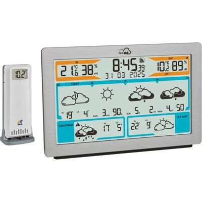 TFA Dostmann ID-02 Silver Weather Station - Wi-Fi, 6 Day Forecast TFA Dostmann ID-02 Silver Weather Station - Wi-Fi, 6 Day Forecast