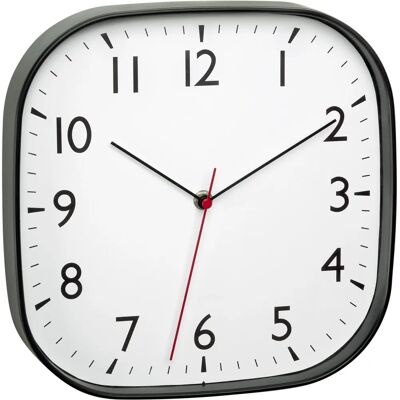 TFA Dostmann Wanduhr 60.3076, Modernes Design, Schwarz TFA Dostmann Wanduhr 60.3076, Modernes Design, Schwarz