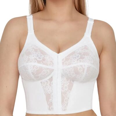 Susa Weiß Longline-BH - Support ohne Bügel Susa Weiß Longline-BH - Support ohne Bügel