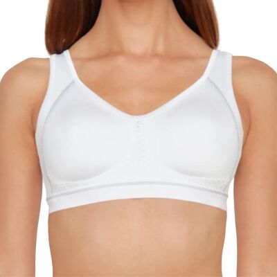 Susa Vit Sport-BH - Sömfria förformade kupor Susa Vit Sport-BH - Sömfria förformade kupor