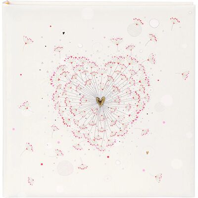 Goldbuch Album 08062 Golden Heart 30x31cm, 60 Seiten, Weiß Goldbuch Album 08062 Golden Heart 30x31cm, 60 Seiten, Weiß