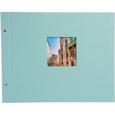Goldbuch Bella Vista Aqua fotoalbum - 40 vellen, uitbreidbaar, linnen cover Goldbuch Bella Vista Aqua fotoalbum - 40 vellen, uitbreidbaar, linnen cover