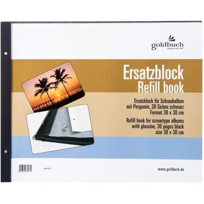 Goldbuch fekete pótlóblokk 39x31 cm fényképalbumokhoz - Kiegészítő Goldbuch fekete pótlóblokk 39x31 cm fényképalbumokhoz - Kiegészítő